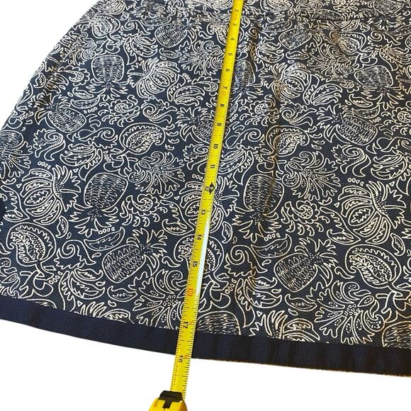 Vineyard Vines Paisley Pineapple Navy Mini Skort Shorts Inside Womens Size 4 - Picture 11 of 13